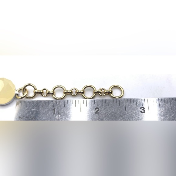 J. CREW Misty Faux Stone Statement Bib Gold Tone Necklace 20" - Picture 10 of 13